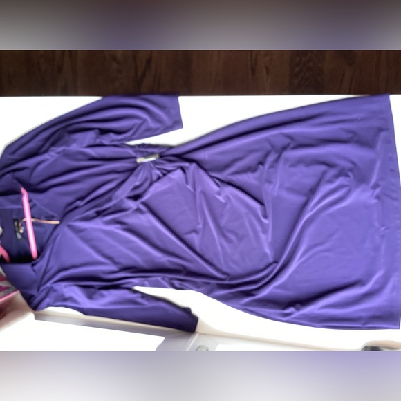Navy Wrap Dess - Picture 4 of 8